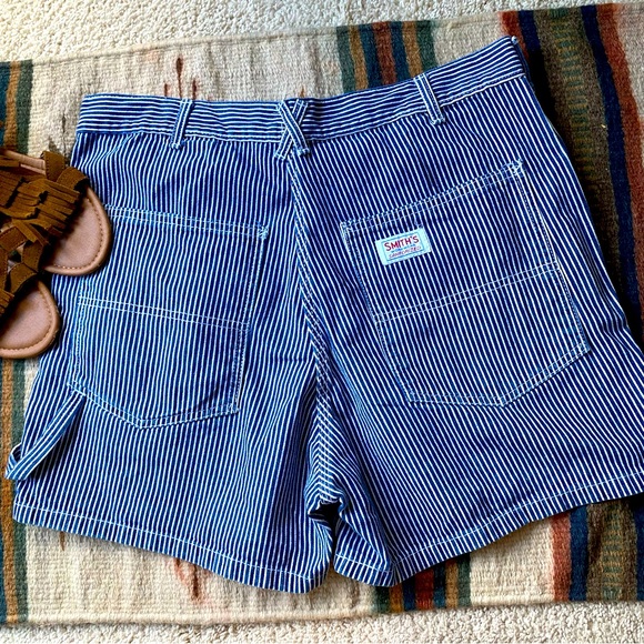 Smith’s Workware StripedCarpenter Painter Shorts 100% Cotton Size 32 - Picture 1 of 12